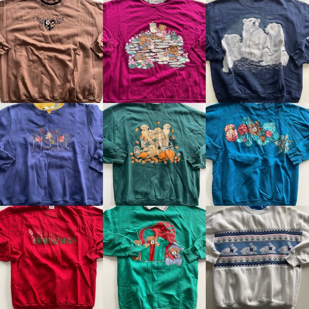 18 Vintage Granny Grandma Grannycore Collared Eighties